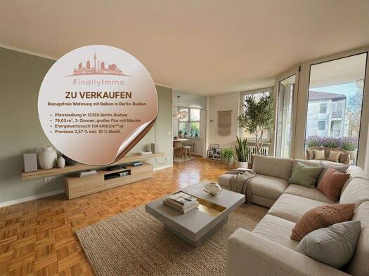 Wohnung zum Kauf 315.000 € 3 Zimmer 79 m² 1. Geschoss frei ab sofort Rudow Berlin 12355