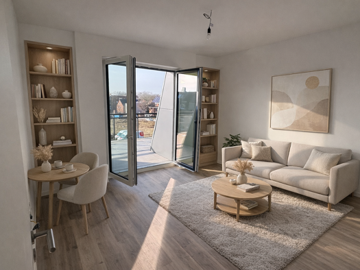 Wohnung zum Kauf - Erstbezug provisionsfrei 309.000 € 2 Zimmer 56,3 m² 3. Geschoss frei ab sofort Margarethenstraße 12 Elmshorn 25336