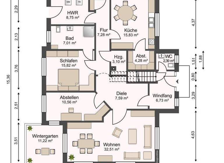 Mehrfamilienhaus zum Kauf 649.000 € 7 Zimmer 246 m² 6.345 m² Grundstück Hausstette Bakum / Hausstette 49456