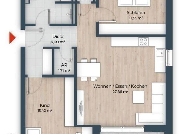 Wohnung zum Kauf provisionsfrei 632.805 € 3 Zimmer 72,7 m²<br/>Wohnfläche Dachgeschoss, 2.<br/>Geschoss Bischofsweiherstraße 34 Dechsendorf Erlangen 91056