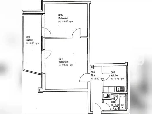 Wohnung zur Miete Tauschwohnung 990 € 2 Zimmer 60 m² 3. Geschoss Altstadt-Süd Köln 50676