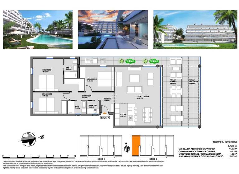 Wohnung zum Kauf provisionsfrei 428.000 € 4 Zimmer 170 m² Avenida MAR MENOR Cartagena 30384