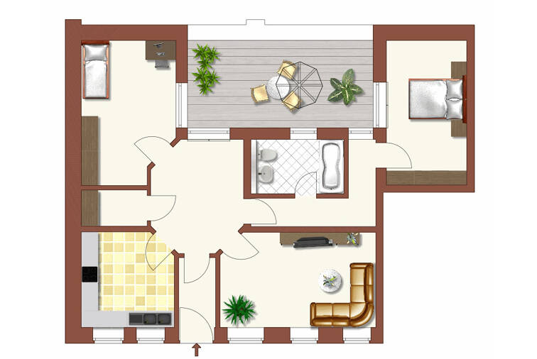 Terrassenwohnung zum Kauf 235.000 € 3 Zimmer 88 m²<br/>Wohnfläche EG<br/>Geschoss Löbtau-Süd Dresden 01159