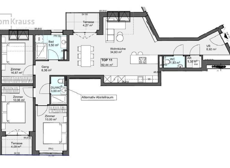 Wohnung zum Kauf - Erstbezug 630.000 € 4 Zimmer 92,4 m² Wien 1210