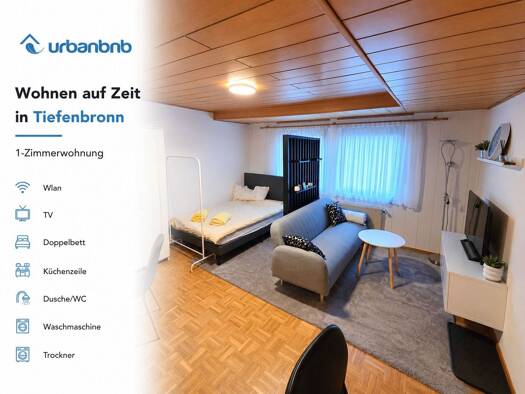 Wohnung zur Miete auf Zeit 830 € 1 Zimmer 30 m² frei ab sofort Grabenstraße Lehningen Tiefenbronn 75233
