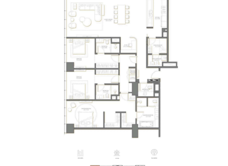 Wohnung zum Kauf 2.567.809 € 5 Zimmer 254,9 m² Dubai