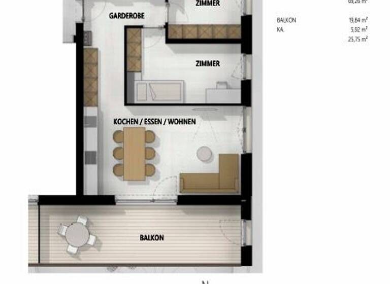 Wohnung zum Kauf - Erstbezug 460.000 € 3 Zimmer 69,3 m² Scharnitz 6108