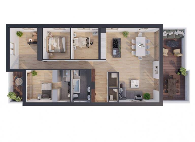 Penthouse zum Kauf 1.144.000 € 6 Zimmer 134,6 m² Göfis 6811