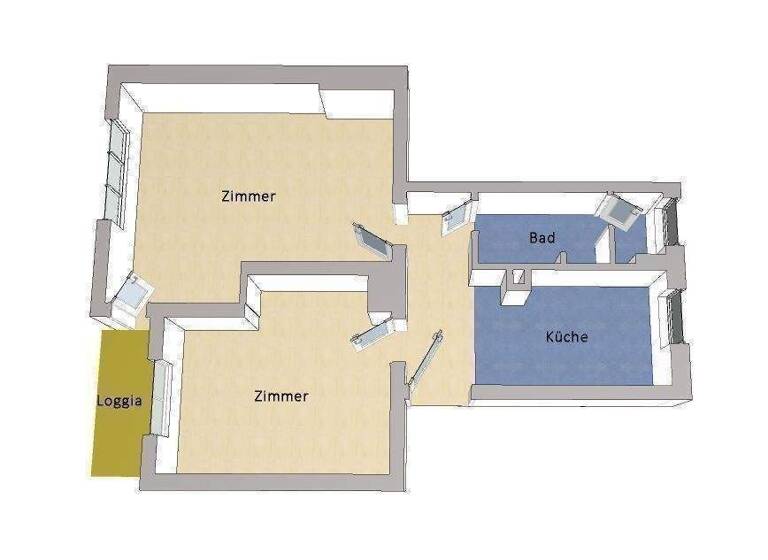 Wohnung zum Kauf 390.000 € 2 Zimmer 50 m² frei ab sofort Wilmersdorf Berlin 10707
