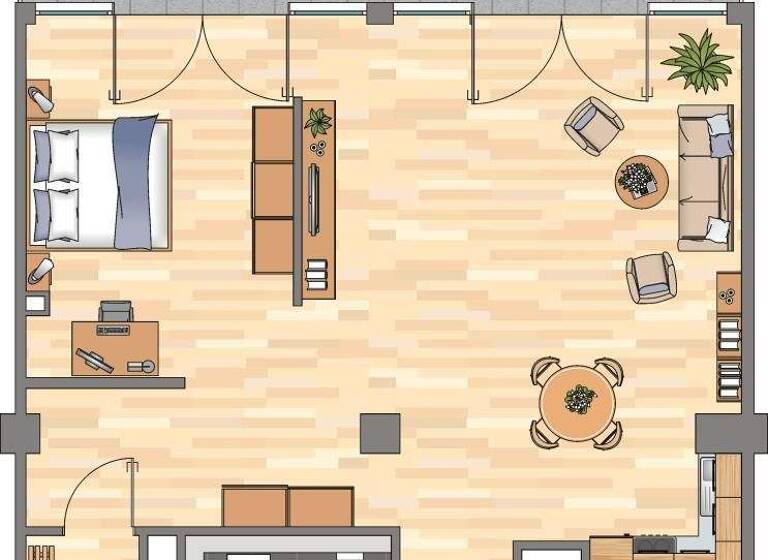 Wohnung zur Miete - Erstbezug 1.289 € 2 Zimmer 108,3 m² EG Am Tabakquartier 52 Woltmershausen Bremen 28197