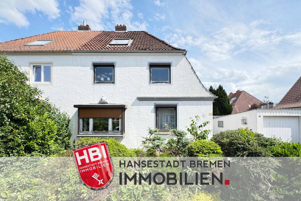 Findorff / Charmante Doppelhaushälfte mit großzügigem Garten und Garage