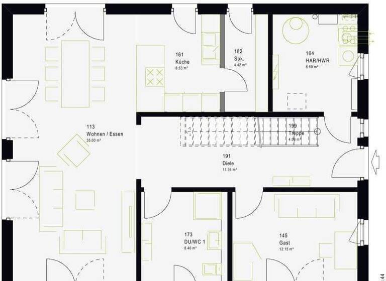 Einfamilienhaus zum Kauf - Erstbezug provisionsfrei 655.000 € 6 Zimmer 175 m² 1.000 m² Grundstück Bad Lausick 04651