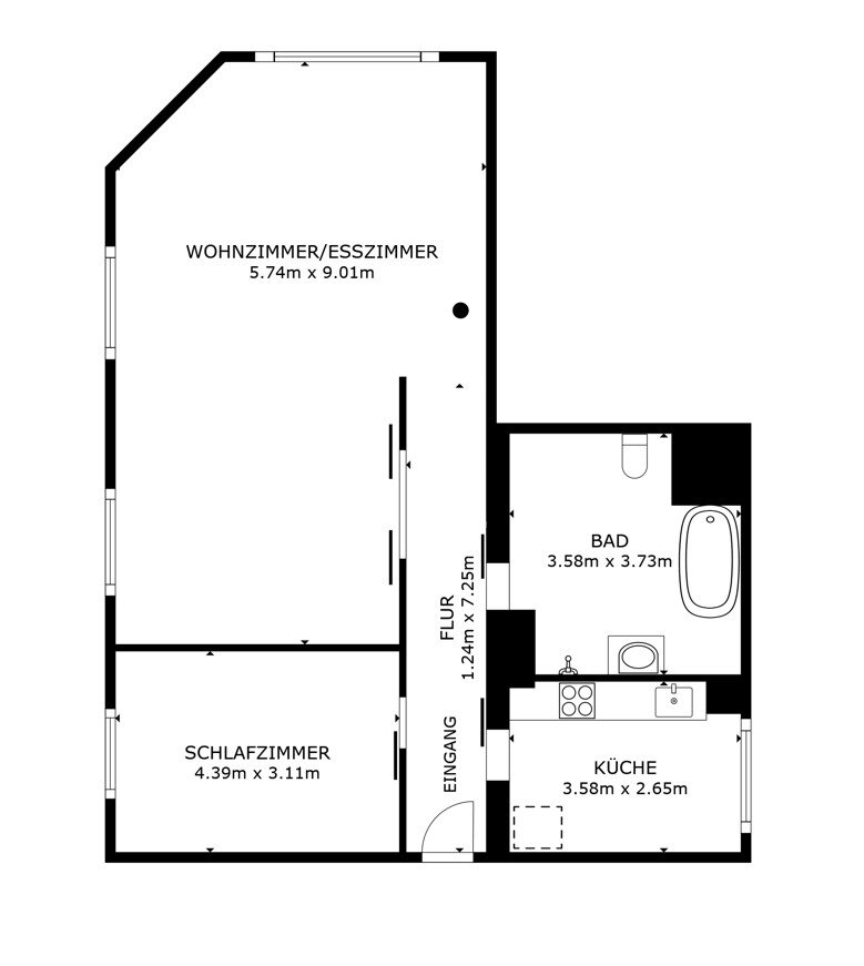 Wohnung zum Kauf 690.000 € 3 Zimmer 88 m²<br/>Wohnfläche Altstadt Konstanz 78462