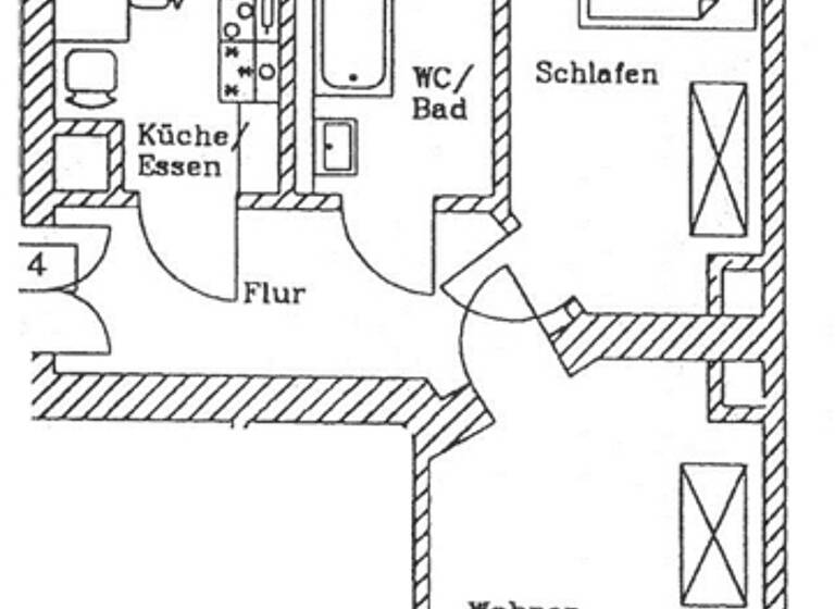Wohnung zum Kauf 160.000 € 2 Zimmer 60,1 m²<br/>Wohnfläche 1.<br/>Geschoss Connewitz Leipzig / Connewitz 04277