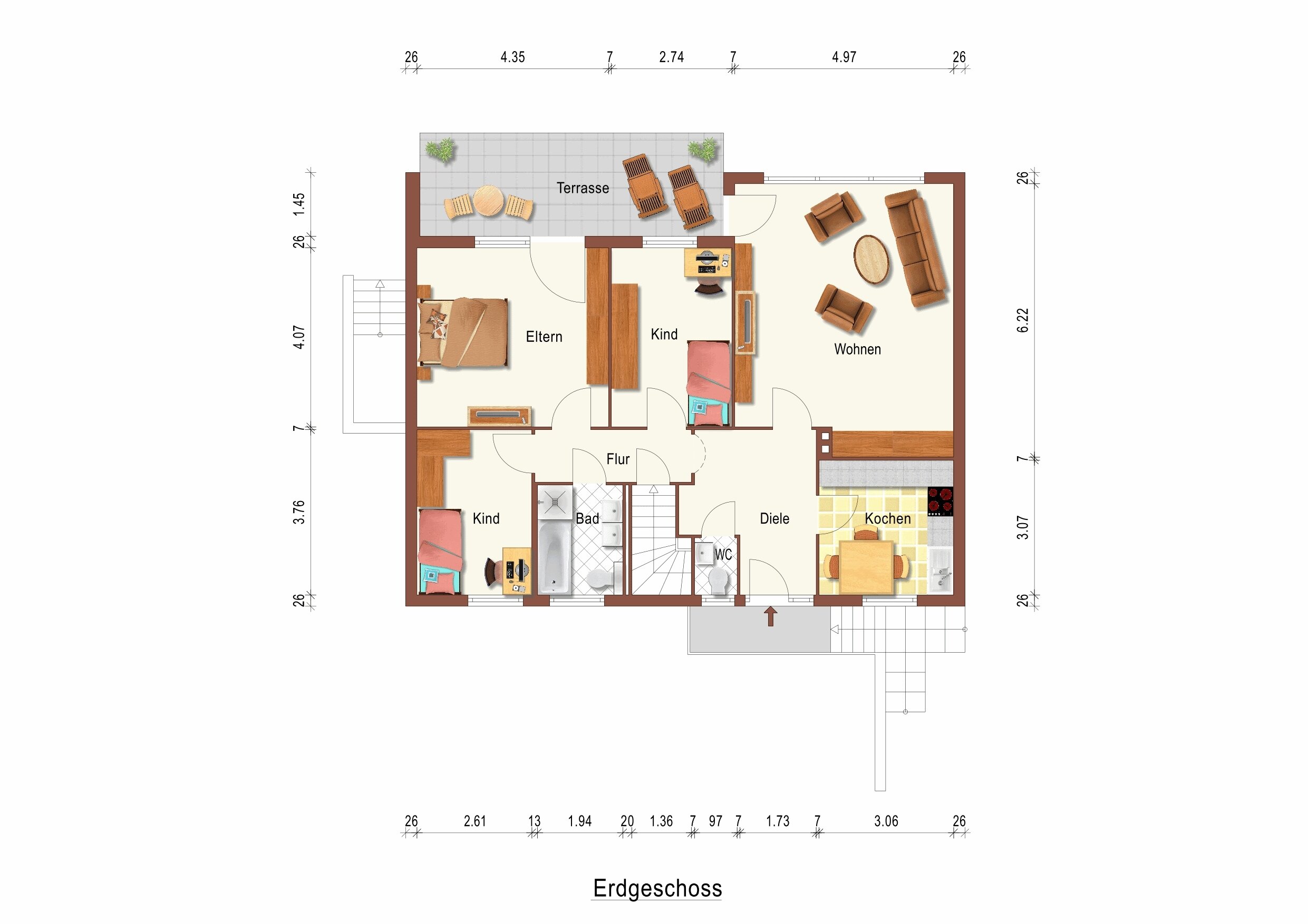 Einfamilienhaus zum Kauf 375.000 € 3 Zimmer 126 m²<br/>Wohnfläche 550 m²<br/>Grundstück Mettenheim 67582