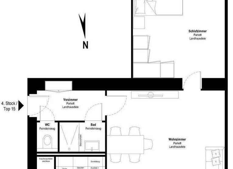 Wohnung zum Kauf provisionsfrei 265.000 € 2 Zimmer 51,3 m² 4. Geschoss Arnethgasse 63 Wien 1160