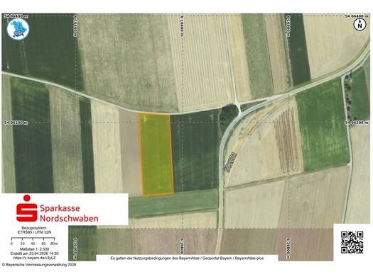 Land-/Forstwirtschaft zum Kauf 120.000 € 8.657 m² Grundstück Möttingen Möttingen 86753
