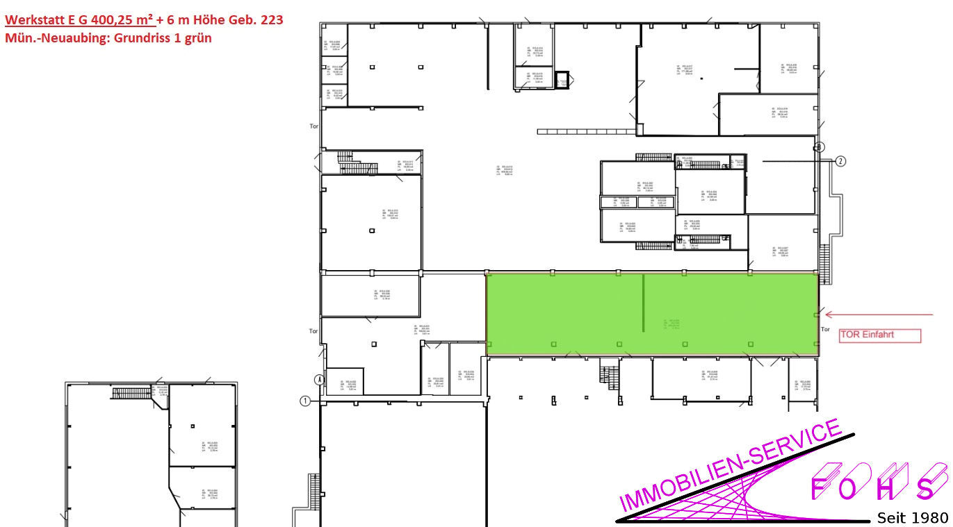 Produktionshalle zur Miete 400,3 m²<br/>Lagerfläche Aubing-Süd München-Neuaubing 81249