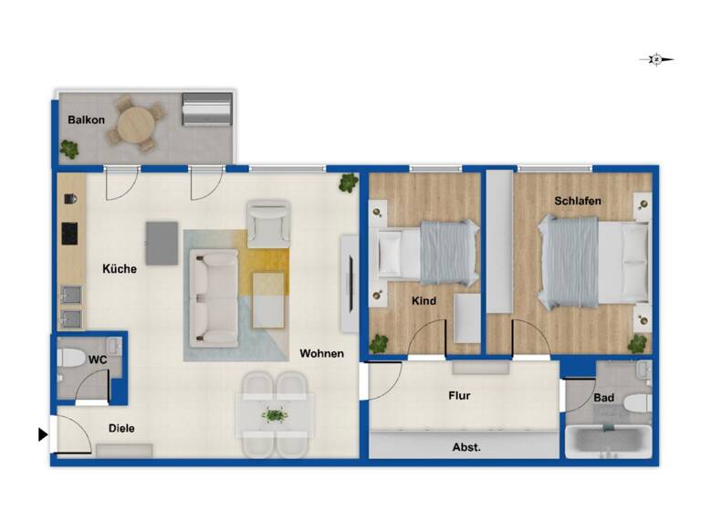 Wohnung zum Kauf 185.000 € 3,5 Zimmer 75 m²<br/>Wohnfläche Kettwig Essen 45219