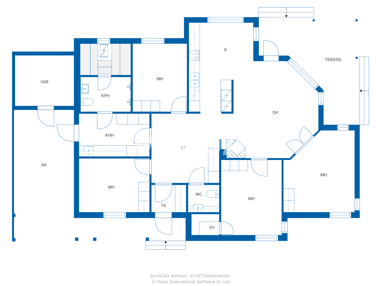 Einfamilienhaus zum Kauf 339.000 € 5 Zimmer 132 m²<br/>Wohnfläche 1.491 m²<br/>Grundstück Naavatie 14 Oulu 90650