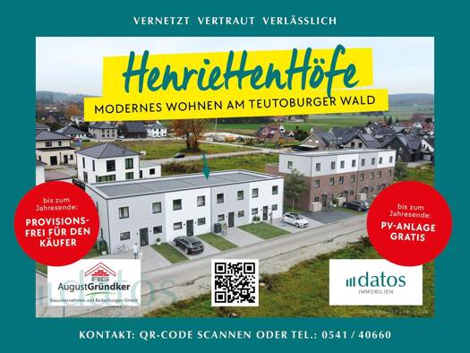 Reihenmittelhaus zum Kauf - Erstbezug 329.000 € 4 Zimmer 115 m² 181 m² Grundstück Dissen Dissen a. T. W. 49201