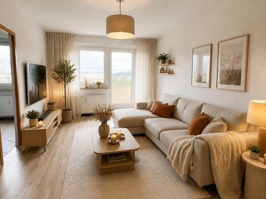 Wohnung zur Miete 449 € 3 Zimmer 69,1 m² 4. Geschoss Auerbachstraße 18 Lusan Gera 07549