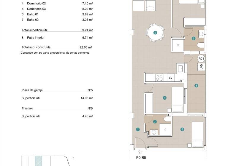 Wohnung zum Kauf provisionsfrei 158.500 € 4 Zimmer 79 m² JACARILLA 03310