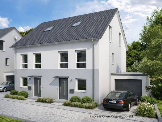 Doppelhaushälfte zum Kauf - Neubau 514.900 € 5 Zimmer 141 m² 315,8 m² Grundstück Gartenstraße 10 Rückingen Erlensee 63526