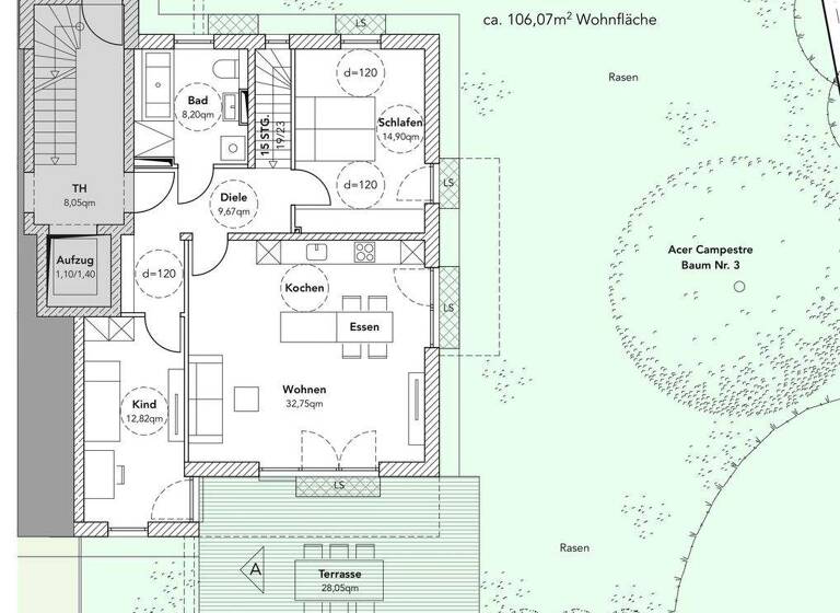 Wohnung zum Kauf 1.150.000 € 3 Zimmer 105,7 m² Oberhaching 82041