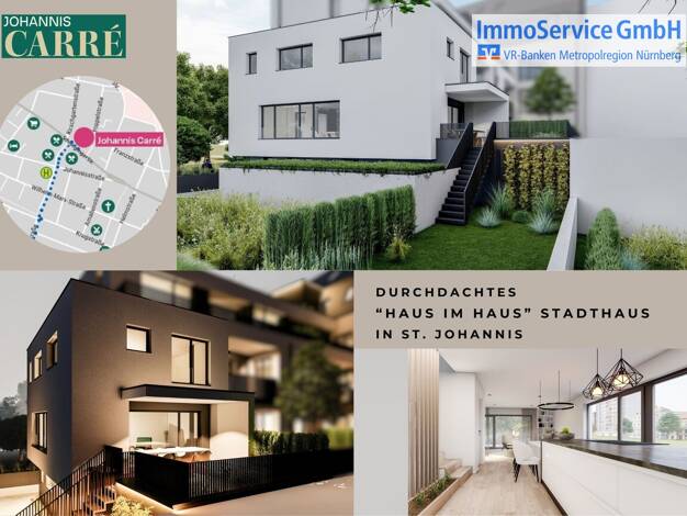 Stadthaus zum Kauf - Neubau provisionsfrei 956.550 € 4,5 Zimmer 127,5 m² 0 m² Grundstück St Johannis Nürnberg 90419