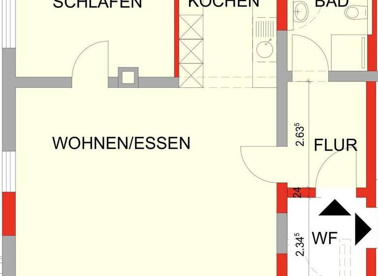 Wohnung zur Miete 700 € 2 Zimmer 70 m² EG frei ab 01.06.2026 Norath 56291