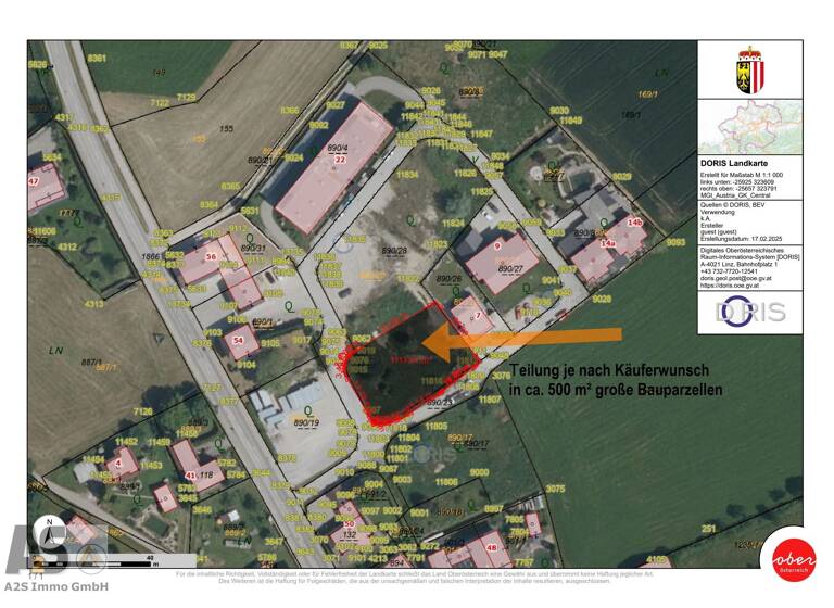 Grundstück zum Kauf 500 m² Grundstück Lamprechtshausen 5112