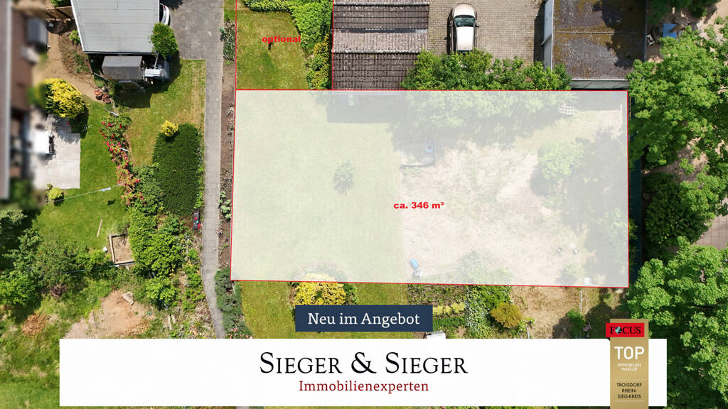 Grundstück zum Kauf 177.800 € 346 m² Grundstück Oberlar Troisdorf / Oberlar 53842