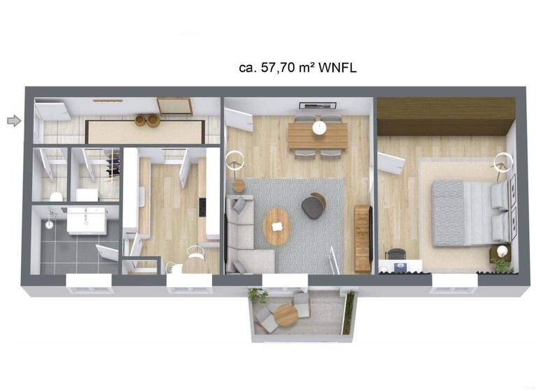 Sonstiges zum Kauf als Kapitalanlage geeignet 149.600 € 2 Zimmer 57,7 m² Grazer Straße 45 Andritz Graz,12.Bez.:Andritz 8045