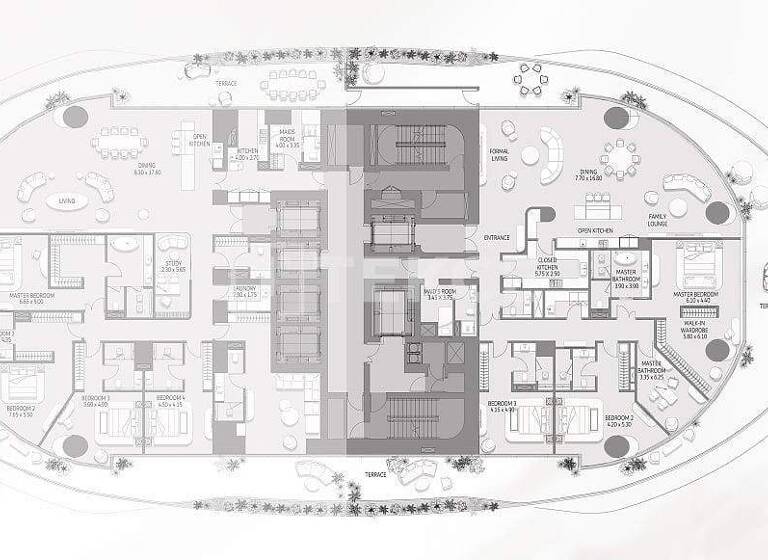 Wohnung zum Kauf 12.200.000 € 912 m² Jumeirah lakes towers 340505