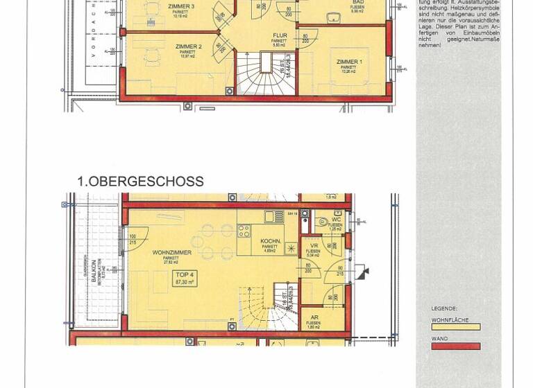 Maisonette zur Miete 1.097 € 4 Zimmer 87,3 m² 1. Geschoss Hohenegger Straße Hafnerbach 3386