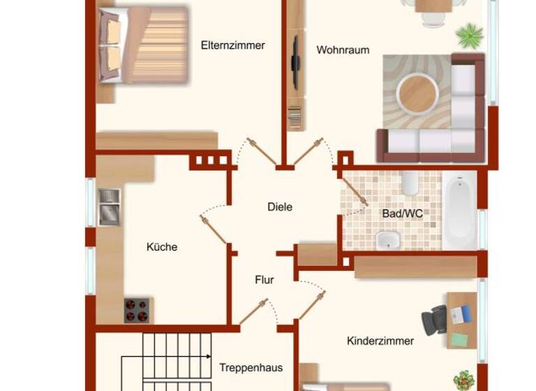 Mehrfamilienhaus zum Kauf 450.000 € 6 Zimmer 135 m² 725 m² Grundstück Eldringstraße 6 Obrighoven Wesel 46485