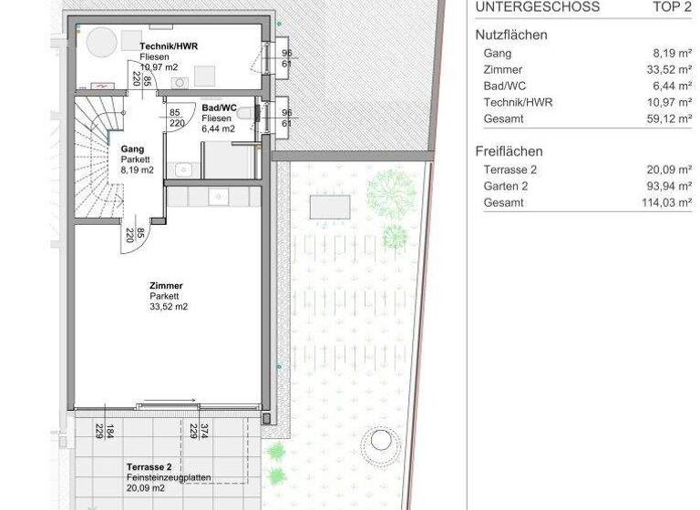 Doppelhaushälfte zum Kauf - Erstbezug 1.250.000 € 6 Zimmer 189,7 m² Perchtoldsdorf 2380