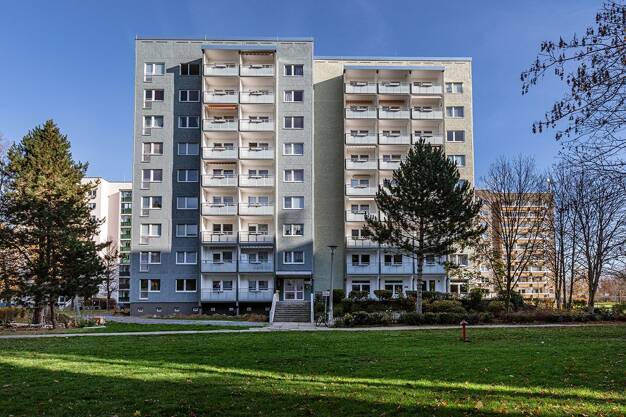 Wohnung zur Miete 397 € 2 Zimmer 53,7 m² 8. Geschoss Titaniaweg 5 Grünau - Nord Leipzig 04205