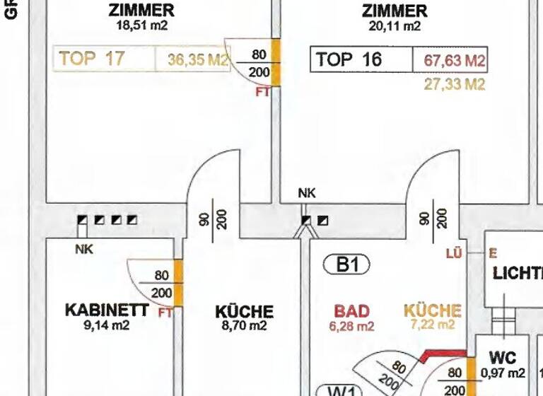 Wohnung zum Kauf 268.900 € 3 Zimmer 68 m² 2. Geschoss Wien 1200