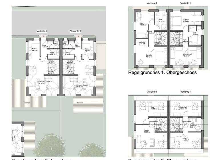Doppelhaushälfte zum Kauf - Erstbezug provisionsfrei 504.900 € 5 Zimmer 129,4 m² 192,1 m² Grundstück frei ab 01.12.2027 Westenviertel Regensburg 93049