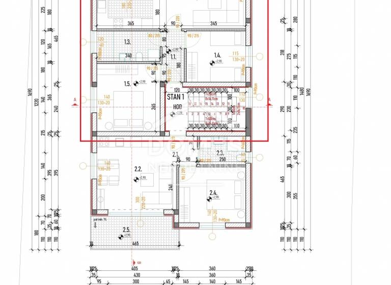 Wohnung zum Kauf 199.000 € 3 Zimmer 1. Geschoss Sibenik - Okolica 22000