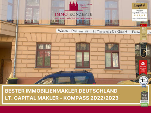 Wohnung zur Miete 600 € 2 Zimmer 47,2 m² Goethestr. 83 Altstadt Schwerin 19053