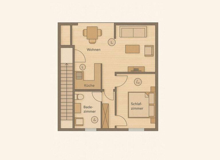 Studio zum Kauf 99.000 € 2 Zimmer 43 m² frei ab sofort Nonnevitz Dranske 18556