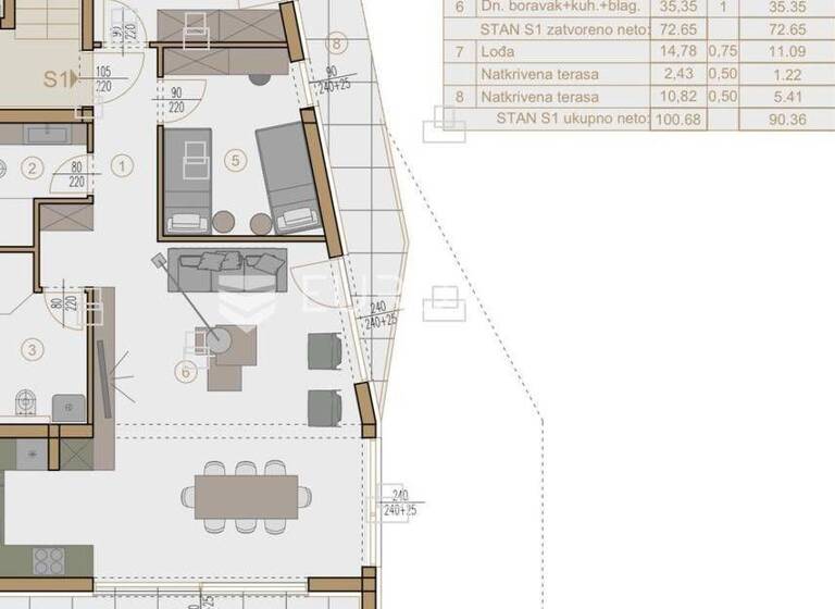Wohnung zum Kauf 452.000 € 2 Zimmer 90 m² Pjescana Uvala Pjescana Uvala, Vinkuran 52203