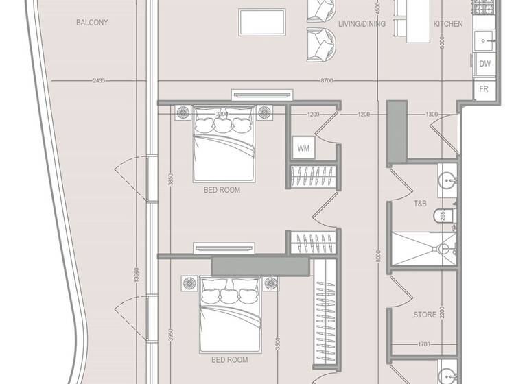 Wohnung zum Kauf provisionsfrei 943.157 € 4 Zimmer 191,2 m² Dubai 00000