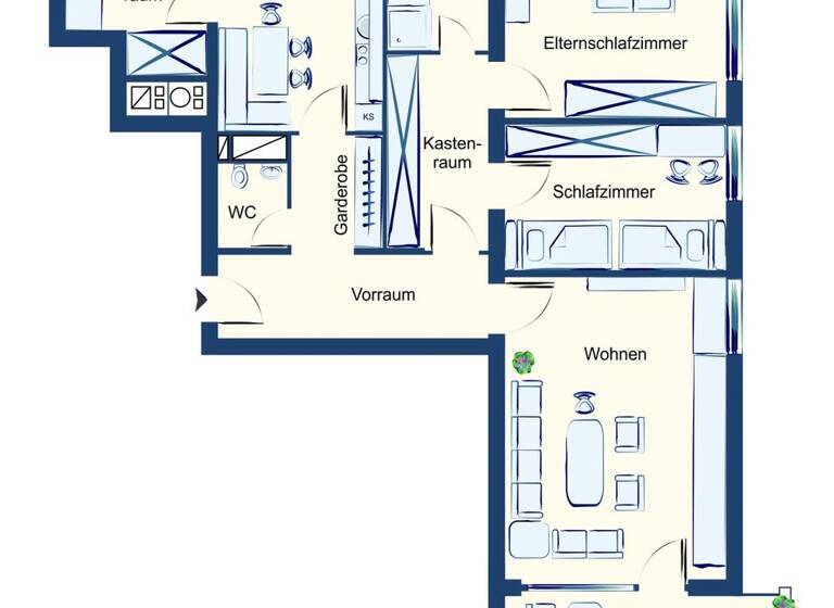 Wohnung zum Kauf 337.000 € 4 Zimmer 93 m² 2. Geschoss Hofsteigstraße 10 Lustenau 6890