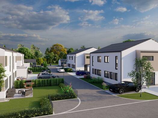 Doppelhaushälfte zum Kauf - Erstbezug provisionsfrei 651.500 € 4 Zimmer 109,4 m² 298 m² Grundstück frei ab sofort Einthal Obertraubling 93083