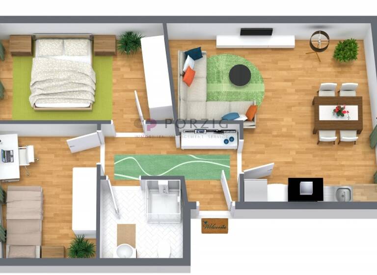 Wohnung zur Miete 675 € 3 Zimmer 56,2 m² frei ab 01.05.2026 Knöchelsöhren 28 Tribseer Stralsund 18437