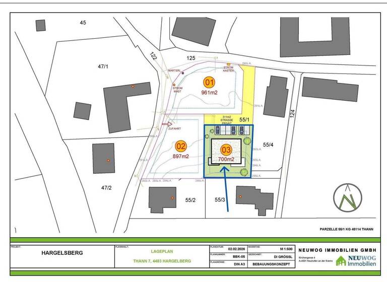Wohnung zum Kauf - Erstbezug 420.000 € 3 Zimmer 90 m² 1. Geschoss Thann 7 Hargelsberg 4483